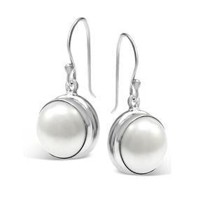 Silver Earrings - Pearl Drop Earrings