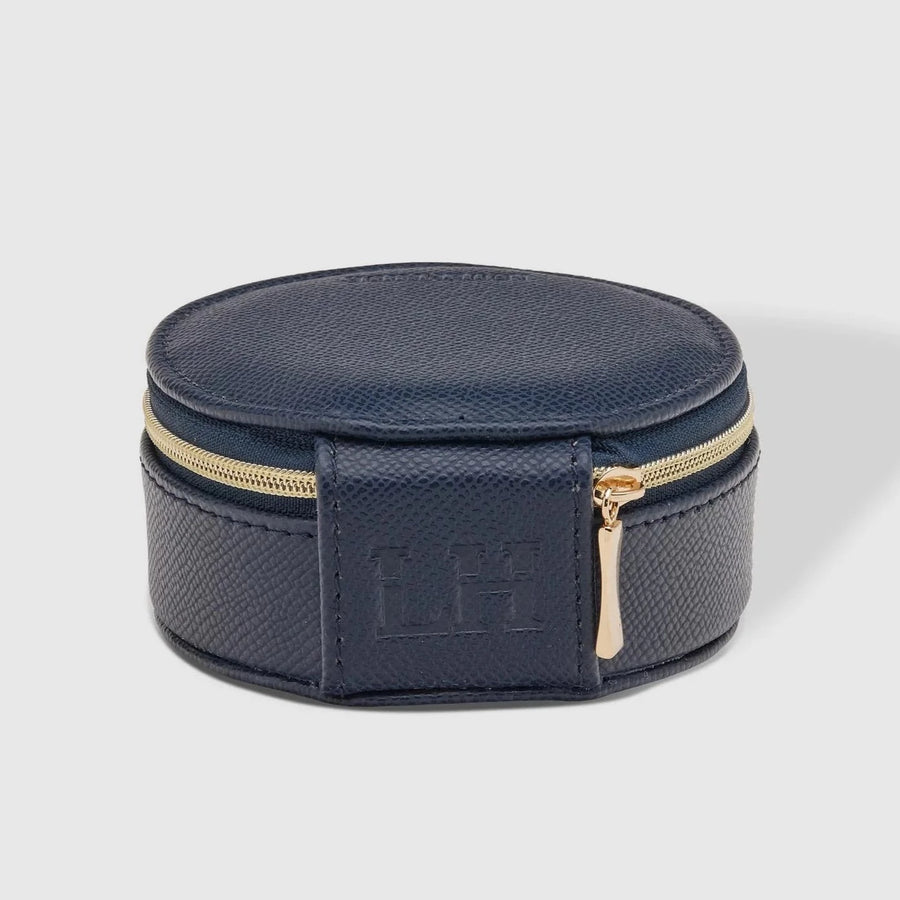 Jewellery Case - Small Round Sisco | Navy