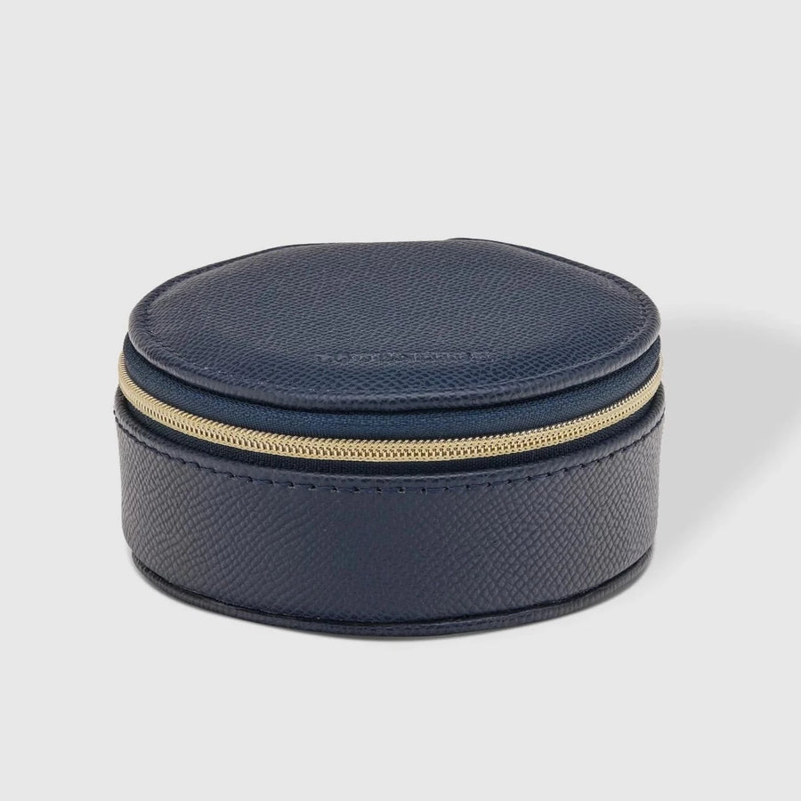 Jewellery Case - Small Round Sisco | Navy