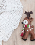 Christmas - Brown Felted Reindeer