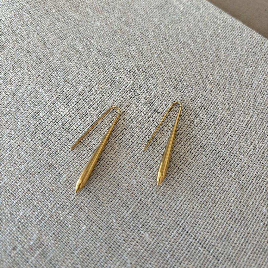 Earrings - Gold | Sleek Small