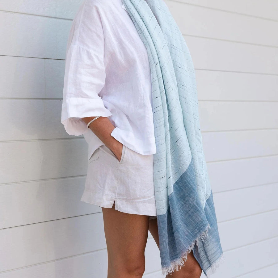 Twiggy Sarong Scarf - Denim