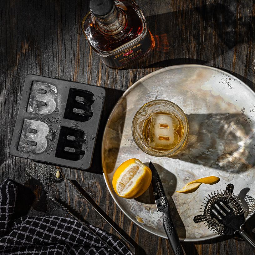 Ice Cube Tray - Letter B for Bourbon Drinkers