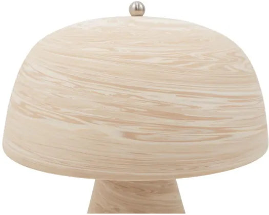 Mushroom Lamp - Terracotta Swirl