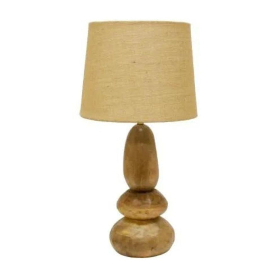 Alba Wooden Table Lamp with Jute Shade | Natural