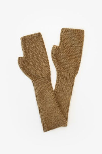 Mabel Fingerless Gloves Natural