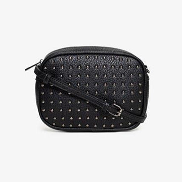 Aggie Bag by Antler|Black and Gunmetal studs