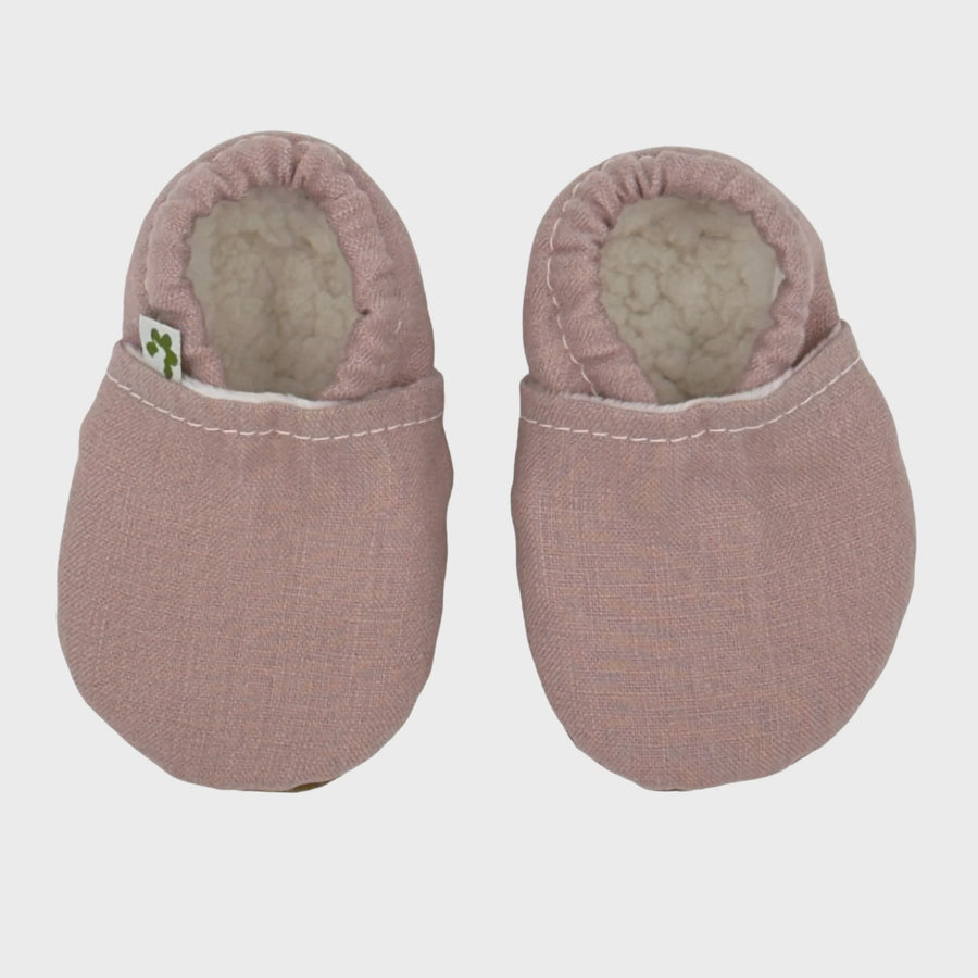 Baby Booties - Linen Blush