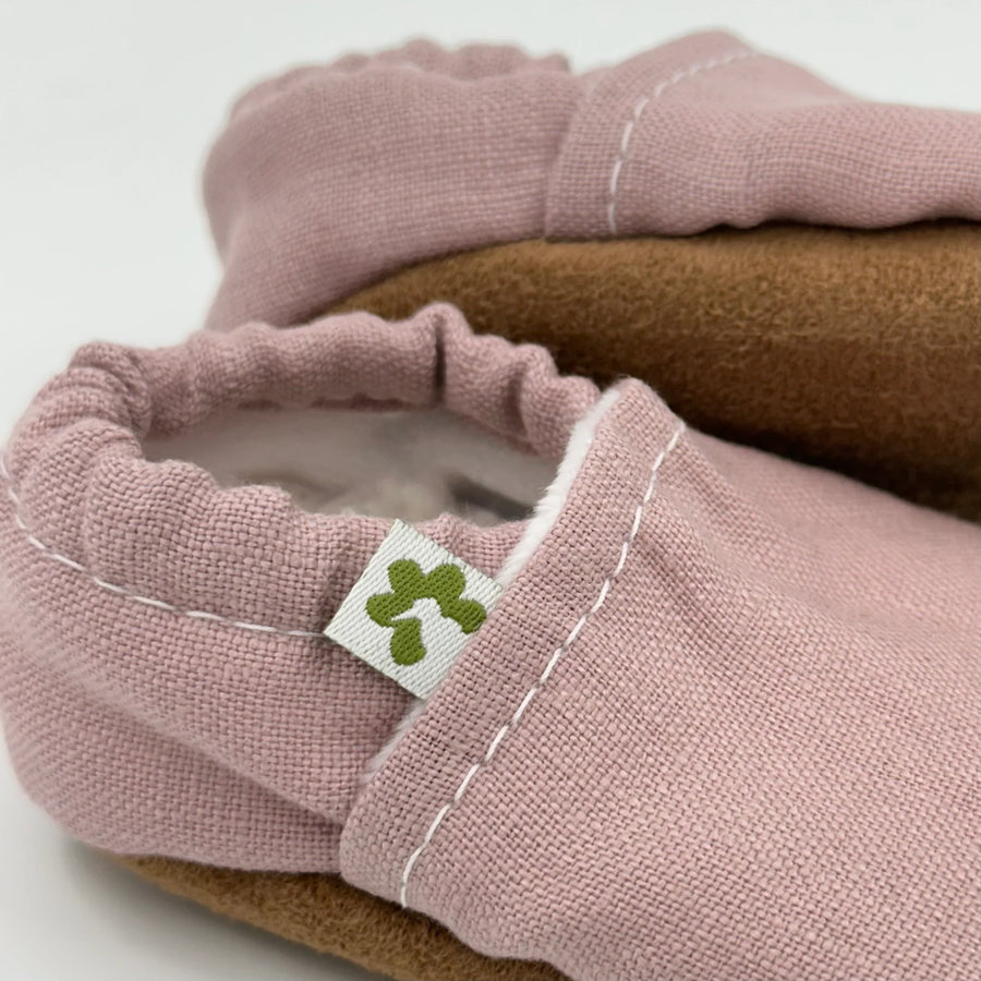 Baby Booties - Linen Blush 2