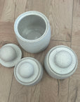 Ball Canisters - Sandy White