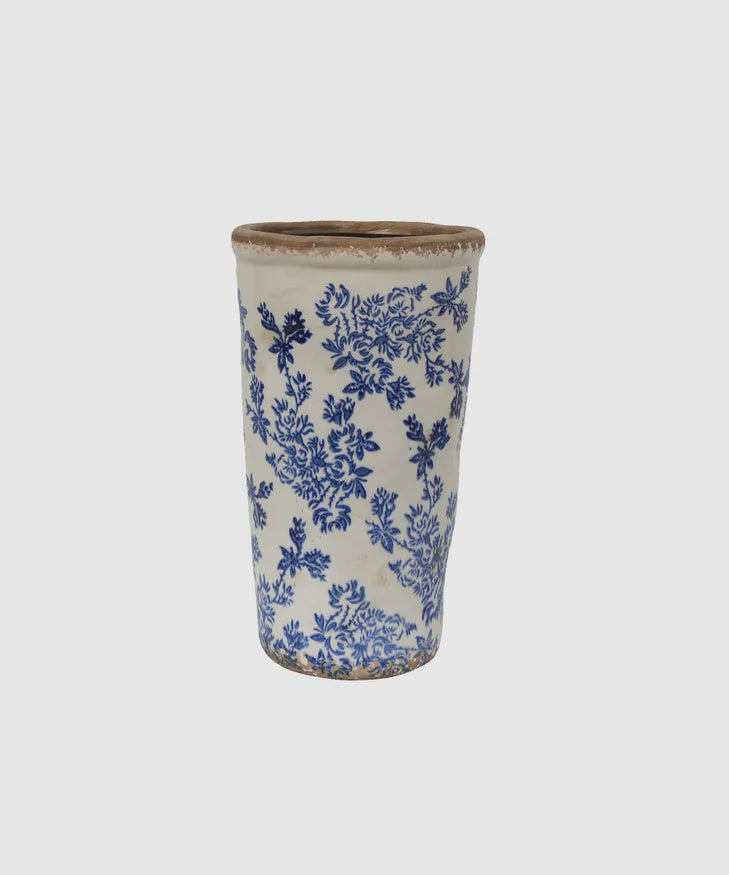 French Country Blue Vase 