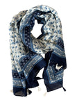 Scarf - Petite Blue Flowers