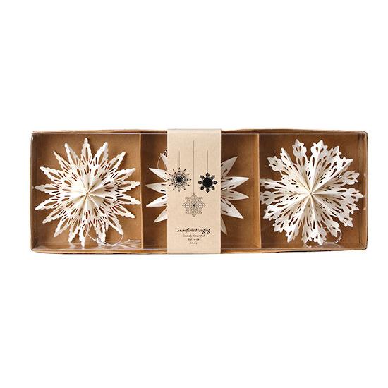 Christmas - Paper Snowflakes Set of 3