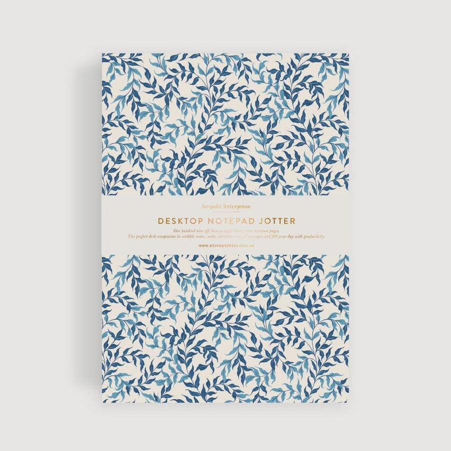 Desktop Jotter - Bluebloom Ivy by Bespoke Press