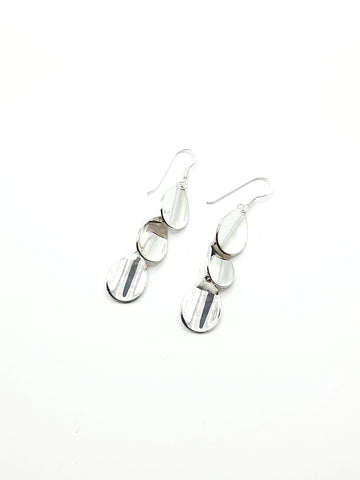 Sterling Silver - 3 Drop Earrings