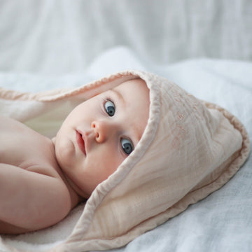 Baby Hooded Towel Almond