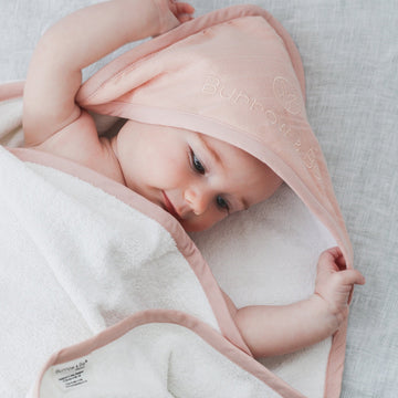 Baby Hooded Towel Dusty Rose