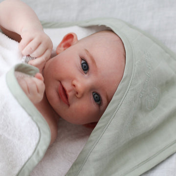 Baby Hooded Towel Sage