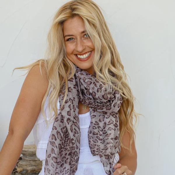 Scarf - Animal Print | Natural