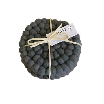 Felt Ball Coasters (Set 4) - Storm