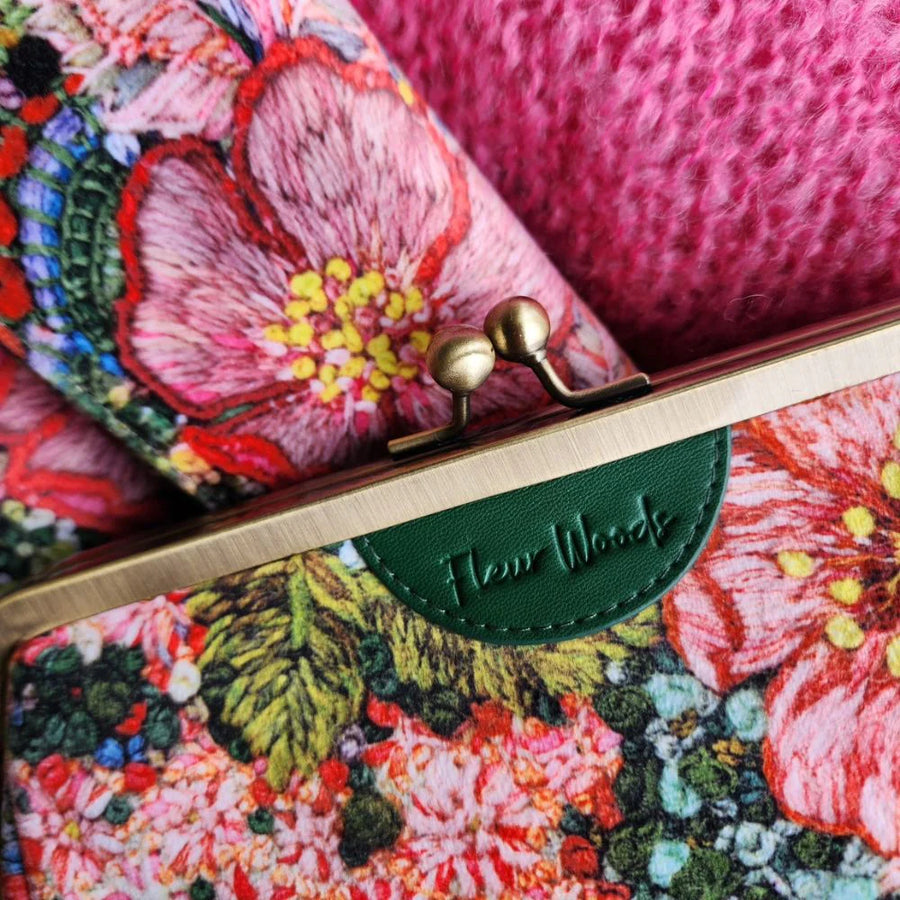 Fleur Woods Clutch - Large| Rose