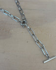 Chain Necklace - Fob | Silver