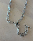 Chain Necklace - Fob | Silver