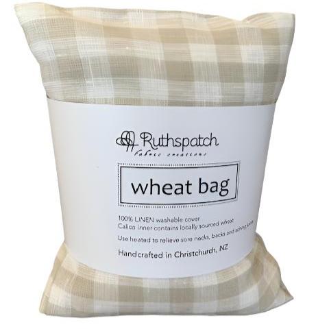 Ruthspatch Cotton Wheat Bag - Gingham Bone