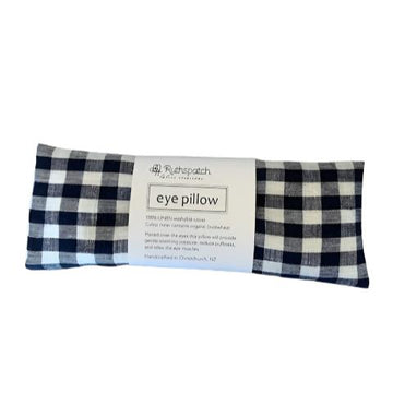 Ruthspatch Linen Eye Pillow - Gingham Navy