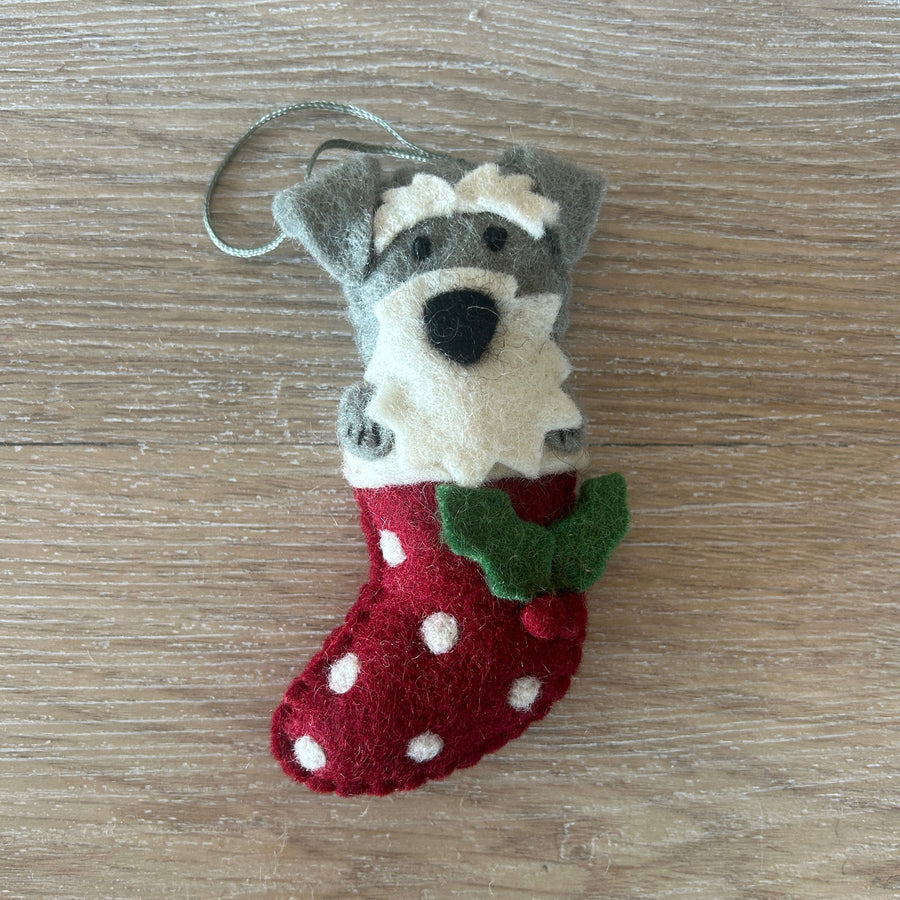 pashom grey schnauzer decoration