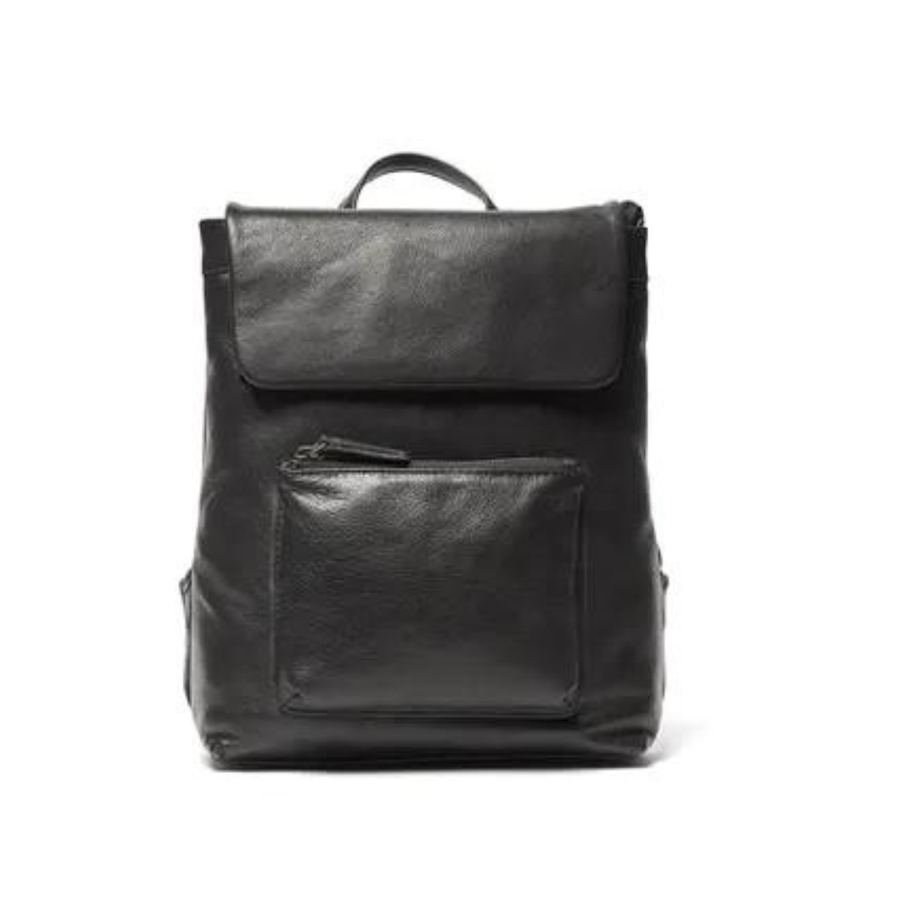 Leather Bag - Jeany Back Pack | Black