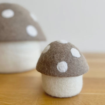 Felt Toadstool Trinket Boxes - Fawn | Mini