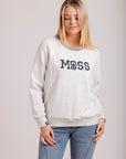 Moss Bee Sweater - Grey Marle