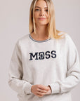 Moss Bee Sweater - Grey Marle