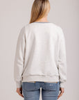 Moss Bee Sweater - Grey Marle