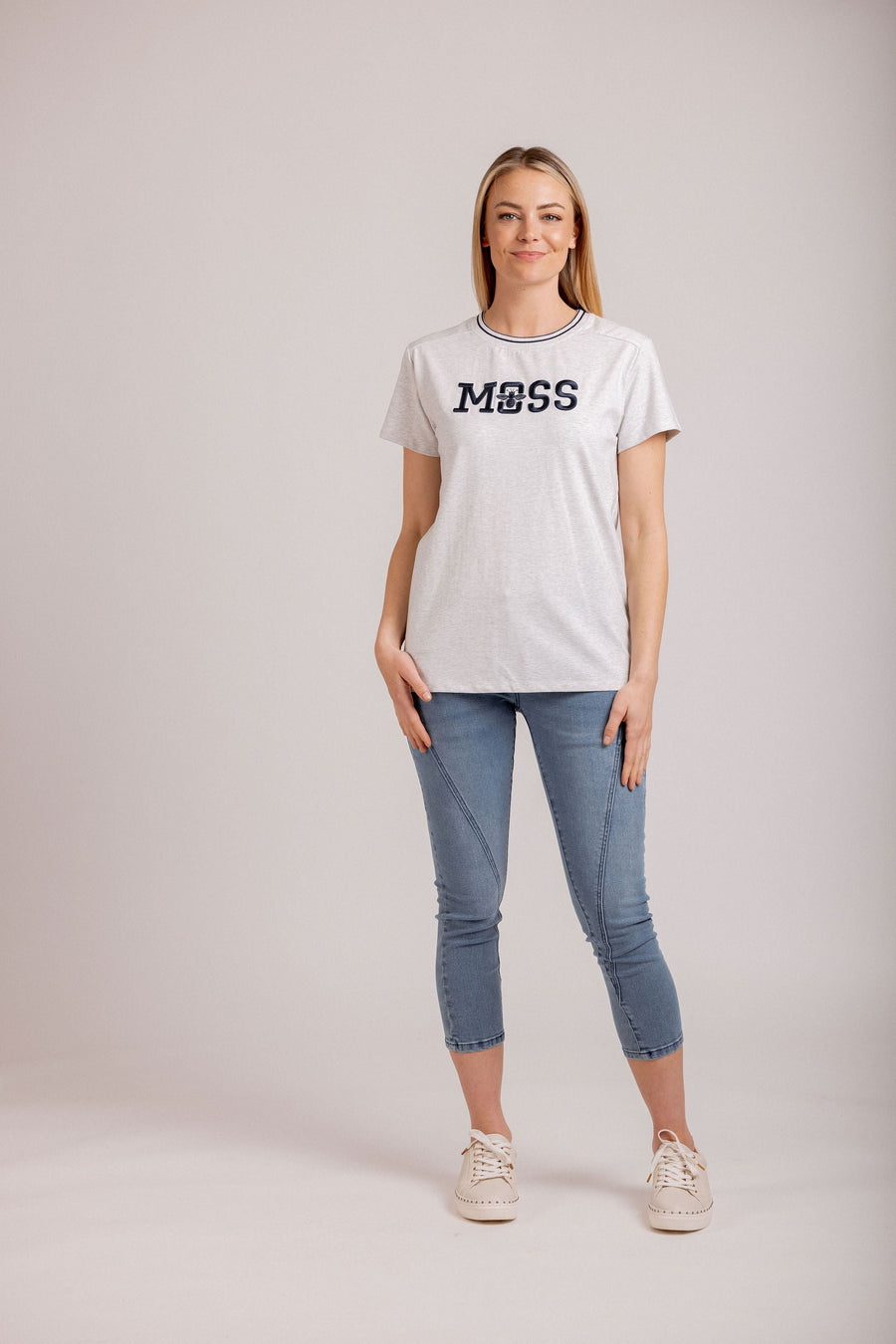 Moss Tee - Queen Bee | Grey Marle