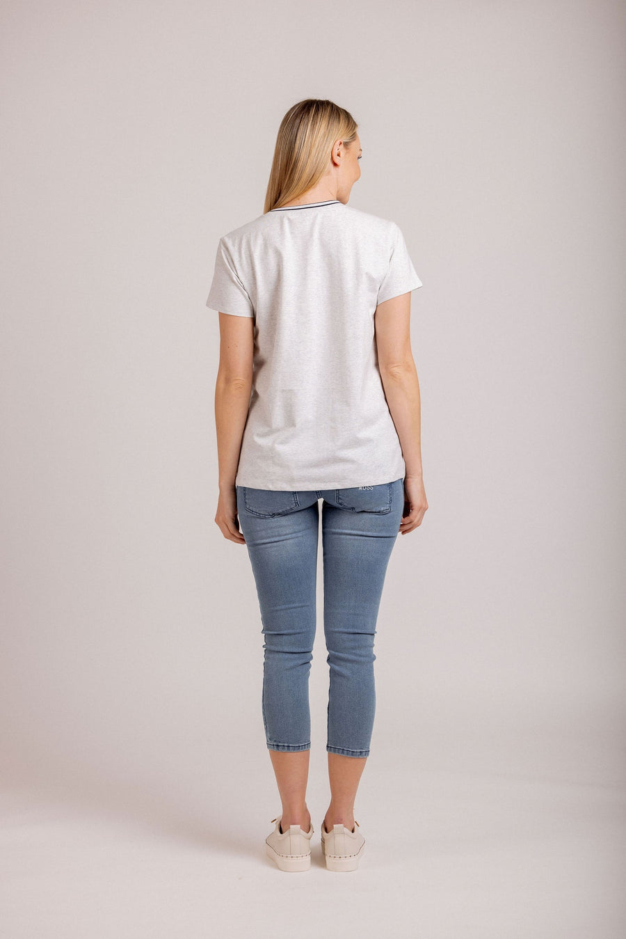 Moss Bee Tee Grey Marle