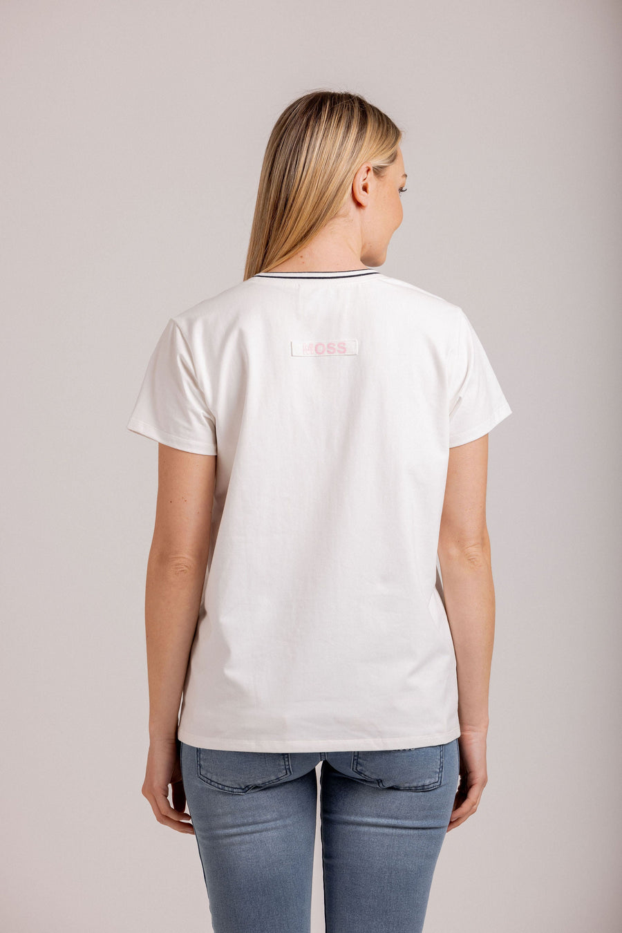 Moss Tee - Queen Bee | White