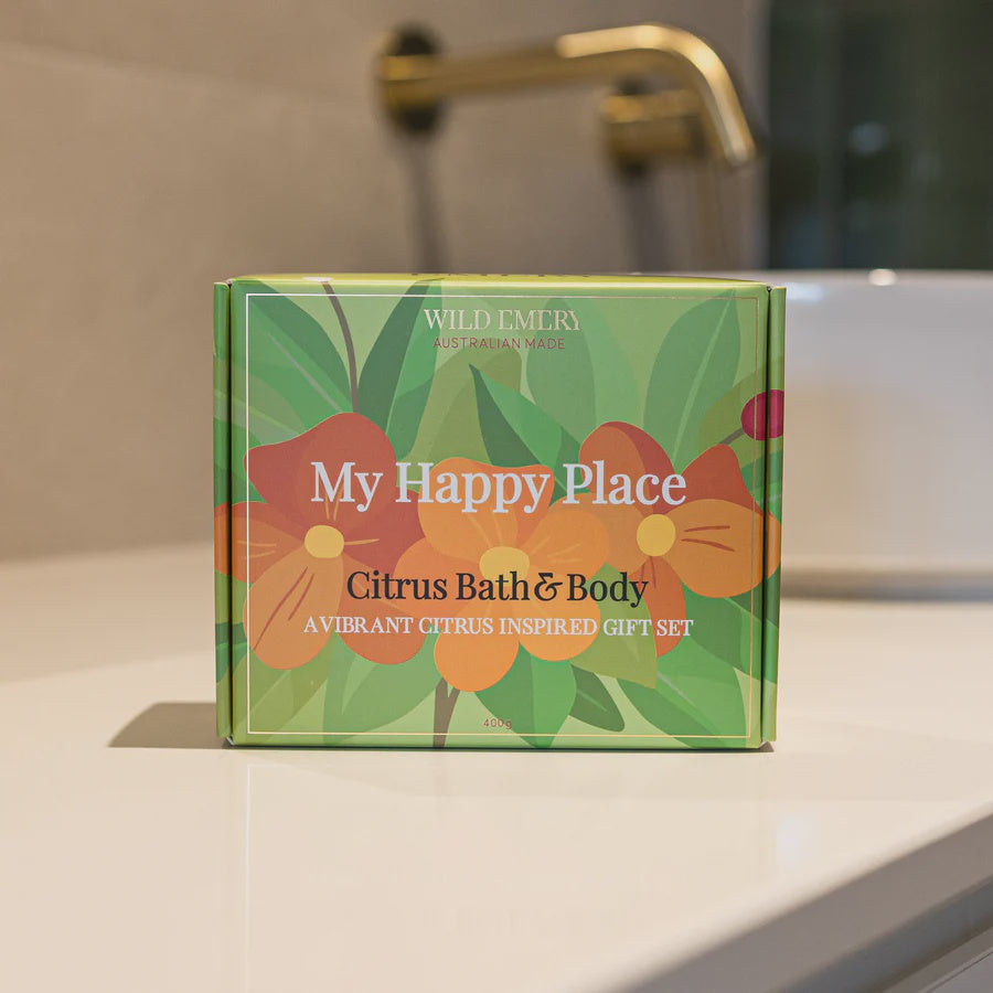 Happy Place - Citrus Bath + Body Gift Set