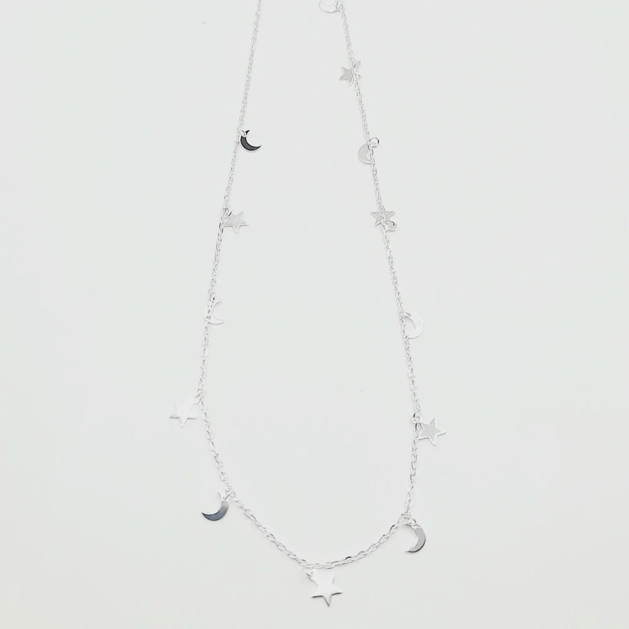 Stars and Moon Necklace