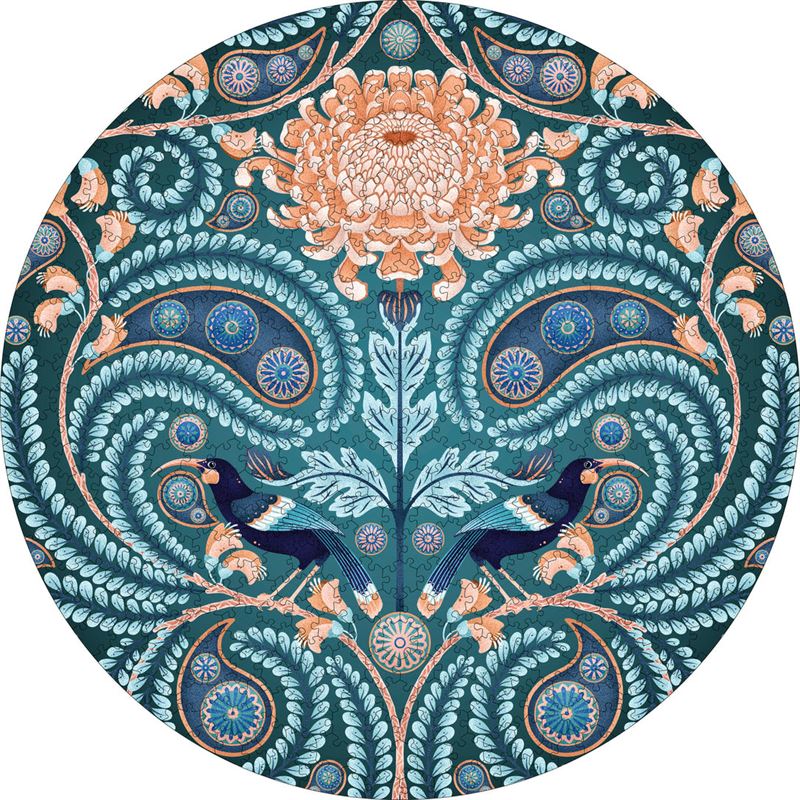 Round Puzzle  - Huia + Chrysanthemum Circular