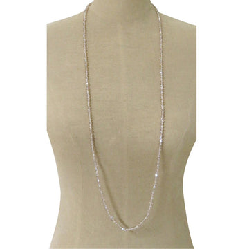 Crystal Bead Necklaces - Champagne | Long