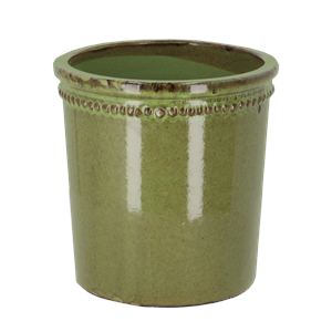 Flower Pot - Glazed Green