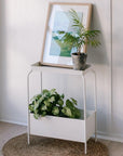 Metal Planter Stand - White