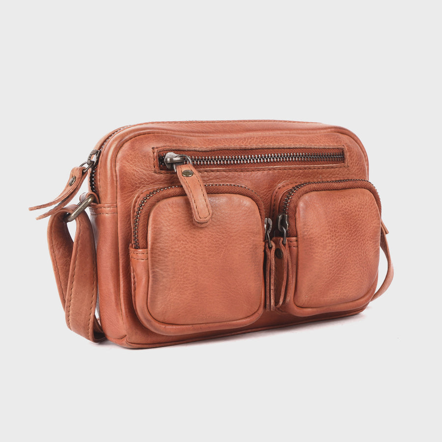 Leather Bag - Burnie | Cognac