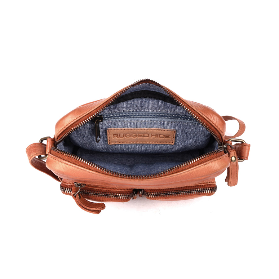 Leather Bag - Burnie | Cognac