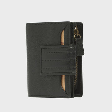 Tessa Wallet in Black lby Rugged Hide