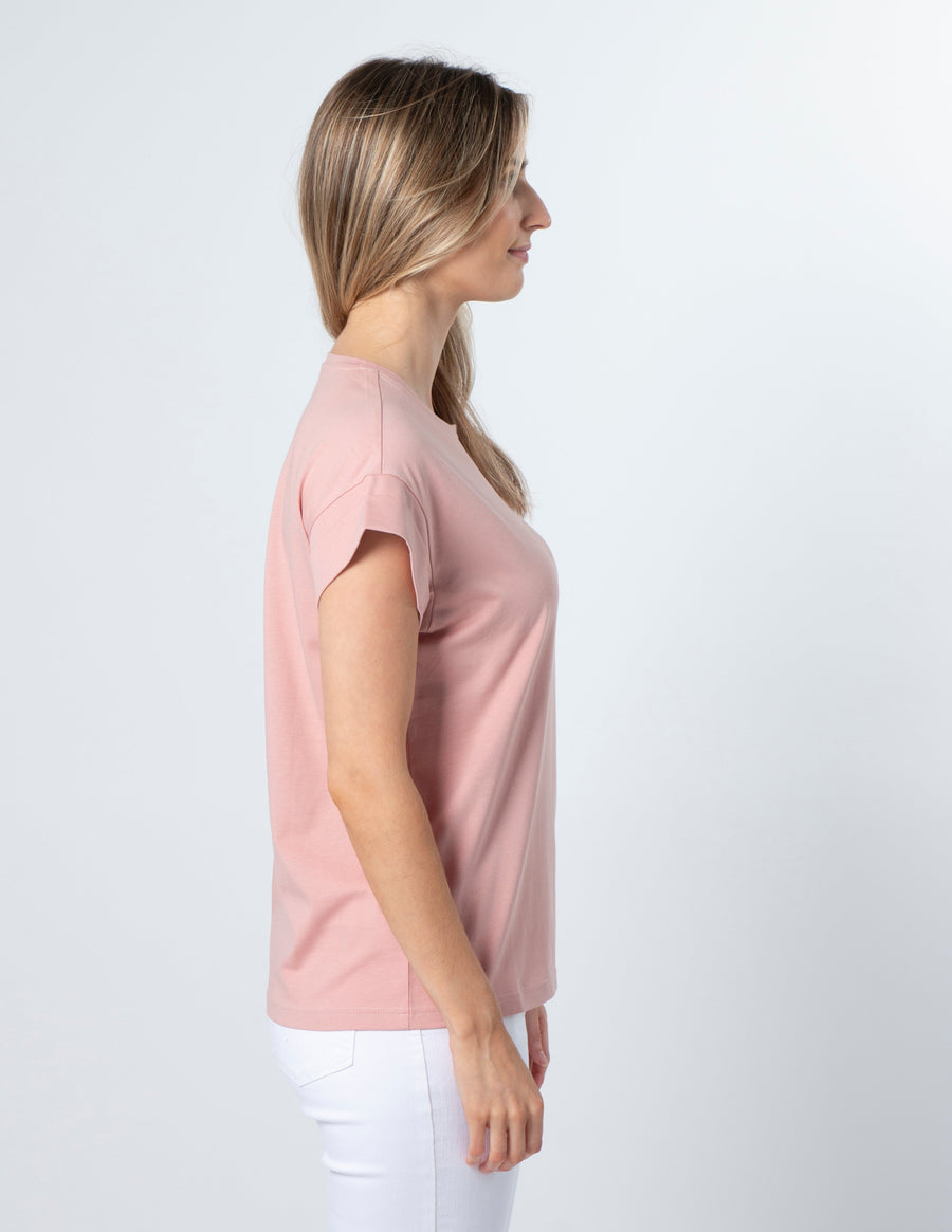 Rose Cuff 100% Cotton Tee by Stella & Gemma 