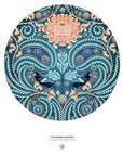 Round Puzzle  - Huia + Chrysanthemum Circular