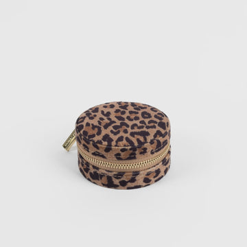 S+G Jewellery Case - Small Round | Leopard